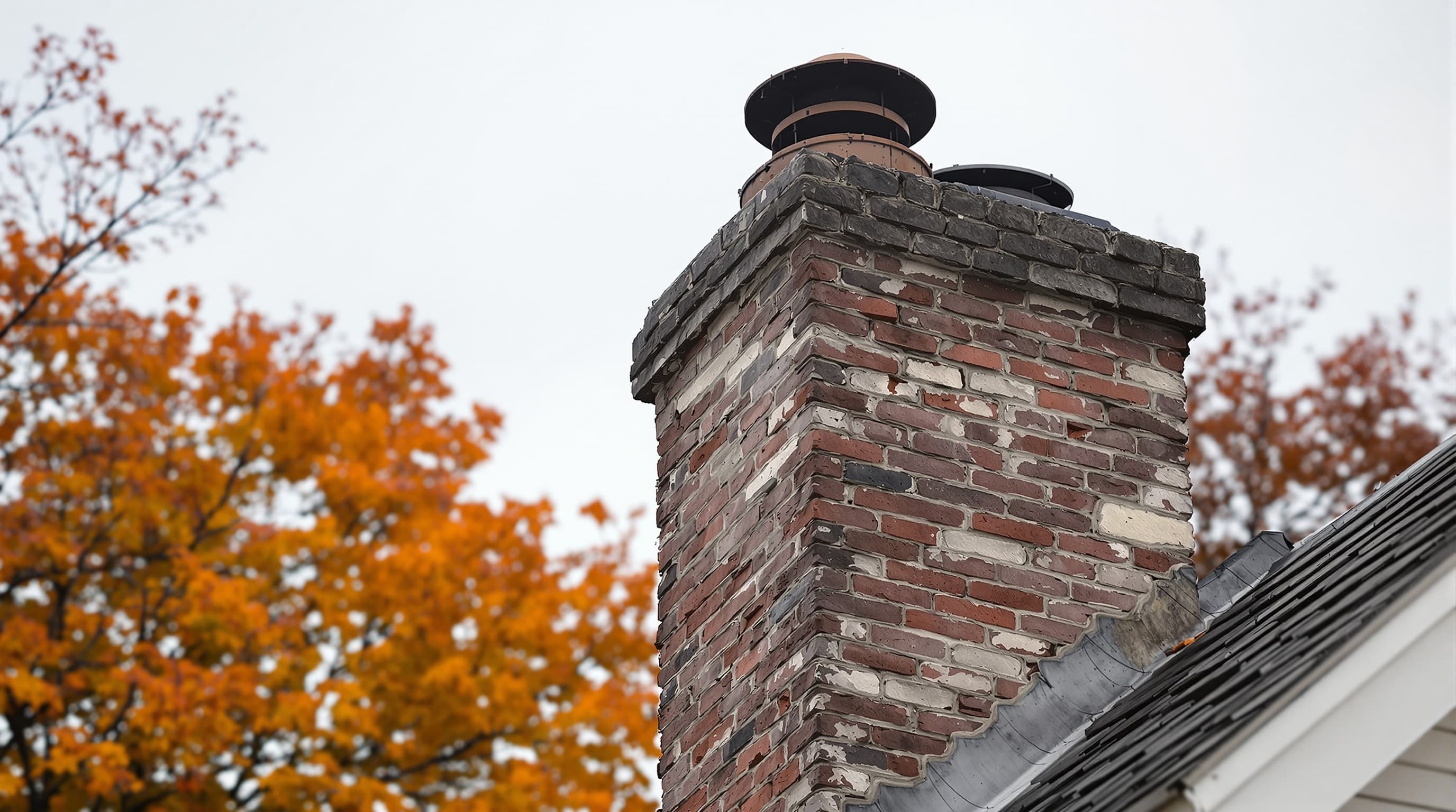 Cape chimney restoration — before